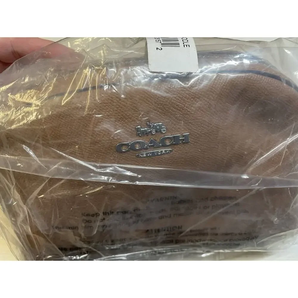 Coach Madi Crossbody CR348 Crossgrain Leather Light Saddle -NWT-